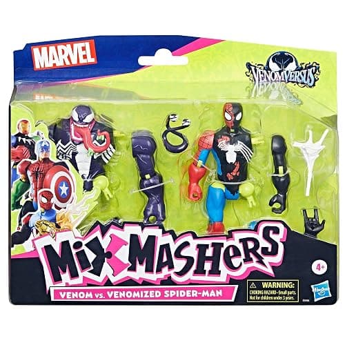 SPIDER-MAN Marvel MixMashers Venom vs. Venomized, Custom Action Figure & Accessories 2-Pack, 5-Inch-Scale Super Hero Toys for Kids Ages 4+ (Amazon Exclusive) thumbnail 3