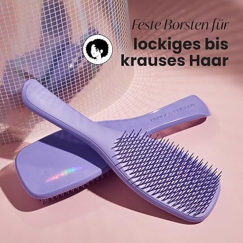 Tangle Teezer Ultimate Detangler Haarbürste für Lockiges Haar – Für 3C-4C Lockiges & Krauses Haar – Zweistufige Borsten Definieren Locken & Reduzieren Frizz – Lila thumbnail 4