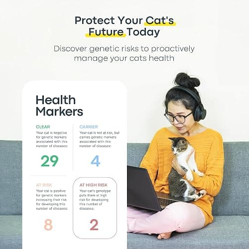 Basepaws Cat DNA Test Kit - Comprehensive Breed, Health and Dental Analysis Across 114 Traits for Accurate and Easy-to-Use Genetic Insights - Cat Breed + Health DNA Test - Basic thumbnail 4