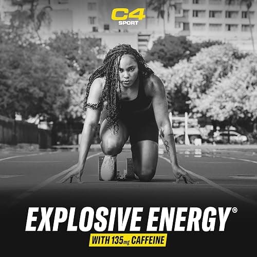 Cellucor C4 Sport Pre Workout Powder Blue Raspberry - Pre Workout Energy with 3g + 135mg Caffeine and Beta-Alanine Performance Blend - NSF Certified for Sport | 30 Servings thumbnail 3