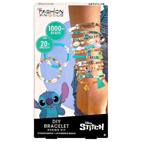 Fashion Angels Disney Stitch DIY Bracelet Making Kit, Includes 1,000+ Shell Beads, Tassels, & More, Lilo & Stitch Collectable Jewelry for Kids, Teen Girls & Boys thumbnail 2