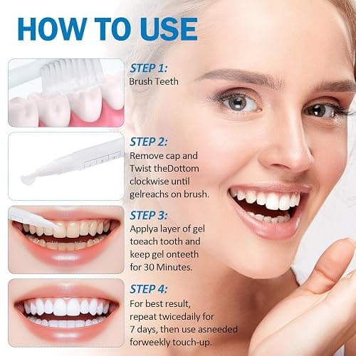 KTSAY Teeth Whitening Pen - Professionally Stain Removal Teeth Whitening Gel Formula, No Sensitivity Effective Teeth Whitener, Mint (0.11 Fl Oz (Pack of 4)) thumbnail 4