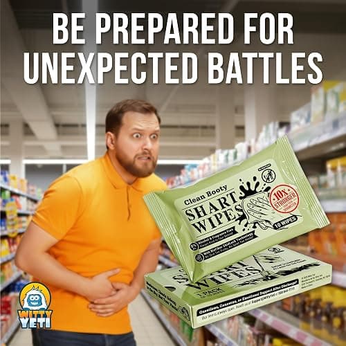 Witty Yeti's Tactical Assault Shart Wipes 1 Pack (10 Wipes). When Your Butt Commits Chemical Warfare, You Need to Call in the Diarrhea Delta Force. thumbnail 4