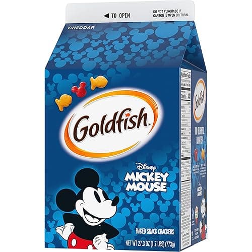 Goldfish Disney Mickey Mouse Cheddar Crackers, Snack Crackers, 27.3 oz carton thumbnail 10