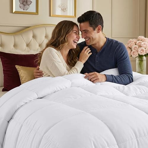 Utopia Bedding Duvet Insert, Comforters Queen Size 88 x 88 Inches, White | Cozy All Season Comforter for Kids, Boys, Girls, and Teens, Down Alternative Fill, Soft Microfiber Shell, Machine Washable thumbnail 2