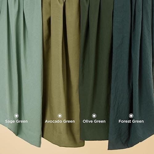 Bedsure Olive Green Duvet Cover Queen Size - 3 Pieces Prewashed Cotton-Like Extra Soft Bedding Set, Includes 1 Duvet Cover 90x90 Inches with Zipper Closure & 2 Pillow Shams, Comforter Not Included thumbnail 7