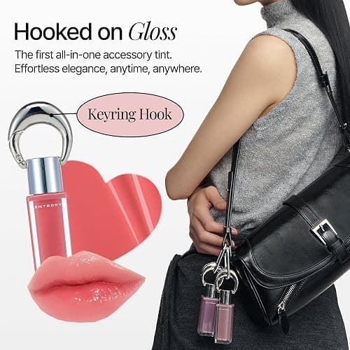 ENTROPY Makeup Glossy Lip Tint – Juicy Glow Line/Non-Sticky Hydrating Lip Gloss Tint, High Shine Finish, Buildable Sheer Color, Lip & Cheek Makeup - Beryl Charm (Soft Mauve Beryl) | glossy lip tint, Non-sticky lip tint, Juicy glow lip gloss thumbnail 8