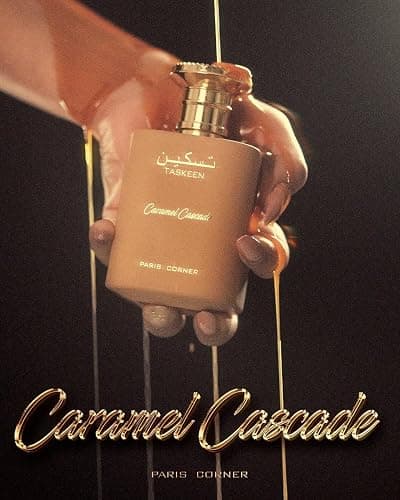 Paris Corner | Taskeen Caramel Cascade EDP - 3.4 Fl Oz | Sweet Elegance Perfume for Women and Men | Unisex Fragrance Featuring Caramel, Milk, Tonka Bean & Honey thumbnail 5