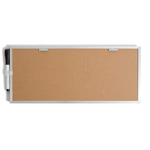 U Brands Dry Erase Weekly Combo Board, 7" x 16-2/3" Inches, Office Supplies, Silver Aluminum Frame, Pack of 1 (4585U03) thumbnail 5