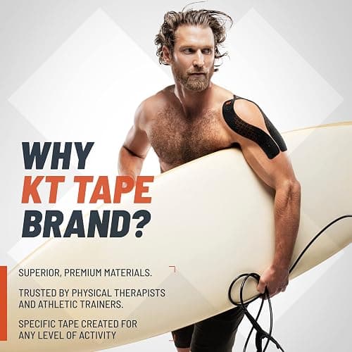 KT Tape Pro Extreme Therapeutic Elastic Kinesiology Sports Tape, 20 Pre Cut 10 inch Strips, 100% Synthetic Water Resistant Breathable, Pro & Olympic Choice, Sonic Blue thumbnail 3