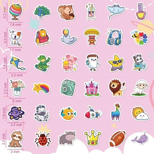ALODNY 200 PCS Water Bottle Stickers for Kids,Waterproof Cute Viny Stickers | Kawaii Stickers for Water Bottles,Laptops,Classroom Prizes,Party Favors,Christmas Stocking Stuffers for Kids Boys Girls thumbnail 5