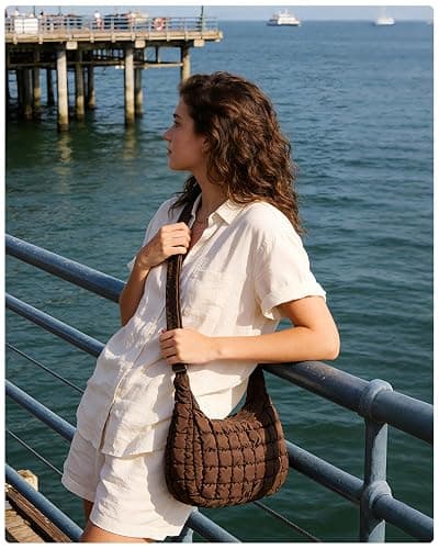 BAGSMART Quilted Crossbody Bags for Women Lightweight Puffer Purse Shoulder Hobo Bag for Daily Use Travel Essentials thumbnail 2