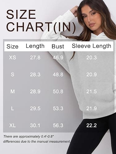 Womens Oversized Hoodies Fleece Loose Hooded Sweatshirt Fall Winter Outfits 2025 Trendy Clothes thumbnail 6