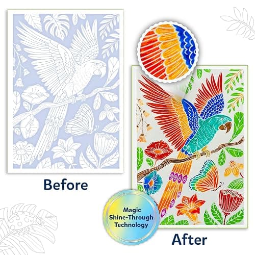 Skillmatics Paint-Over Art – Magical Art & Craft Kit for Tweens & Teens | Animals, Calming Painting Activity, Stunning Paint with Color Art, Painting Kit & Gift for Girls Ages 6, 7, 8, 9 & Up thumbnail 5