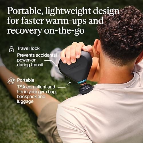 TheraGun Mini Plus Massage Gun by Therabody - Portable Massage Enhanced with Heat – Travel Essential for Faster Recovery On The Go thumbnail 4