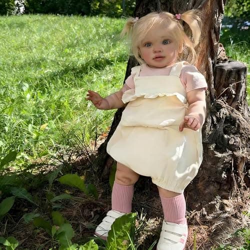 Anano Realistic Reborn Toddler Doll 70CM Pippa Reborn Dolls Realistic Silicone Babies That Look Real Looking Toddler Girls Set for Kids Age 3 Role Playing thumbnail 3