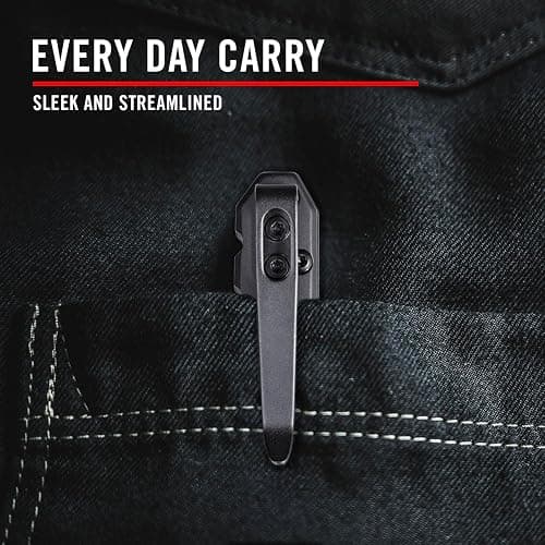 COAST Founder's Collection LX520 ORIGIN, TANTO Blade, Gentleman's EDC Folding Pocketknife, Flip Tab, Frame Lock, Pocket Clip, Stainless-Steel, Black Blade & Handle thumbnail 3