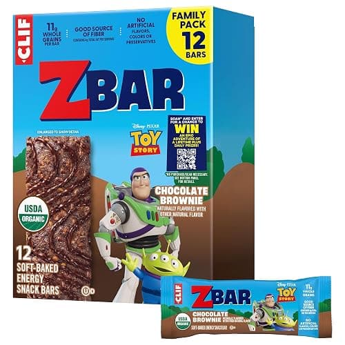 Zbar Chocolate Brownie Soft-Baked Snack Bars, Organic Granola Bars, 12ct | USDA Organic, No Artificial Flavors, Colors, or Preservatives, Non-GMO, 11g Whole Grains, Snacks for Kids - Image 1