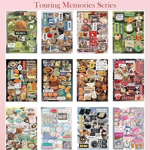 Japanese Manga Style Sticker Book,45 Sheets Comic Books Style Material Decoration Kawaii Stickers - 800+ Designs in 1 Book for DIY Scrapbooking Journaling Handbook Decoration (A) thumbnail 5