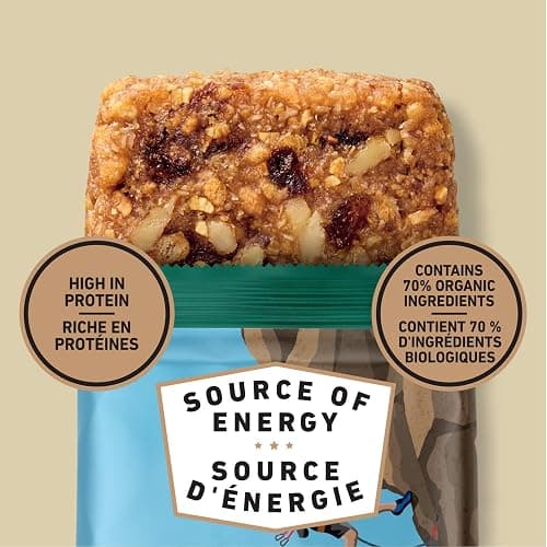 CLIF BAR Energy Bars, Oatmeal Raisin Walnut, Granola Bar, High in Protein, Contains 70% Organic Ingredients, 680 g (Pack of 10) thumbnail 5