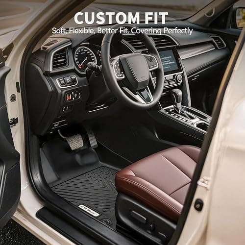 YITAMOTOR Floor Mats & Cargo Liner Fit for Mazda CX-5 2022-2025, TPE All Weather Custom Fit Floor Liners for Mazda CX5, 1st & 2nd Row and Trunk Liner Car Mats Set Accessories, Black thumbnail 2