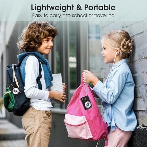 Digital Camera, 1080P FHD 44MP Compact Digital Camera, Compact Vlogging Camera with 2.4" LCD Screen, 16X Digital Zoom, Anti-Shake, Rechargeable, Portable Mini Camera for Kids, Teens, Beginners - Black thumbnail 6