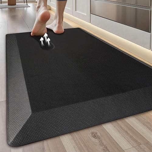 Anti Fatigue Kitchen Mats for Floor, 9/10 Extra Thick Cushioned Standing Desk Mat, Comfort Memory Foam Ergonomic Kitchen Rugs and Mats Non-Slip Waterproof for Office, Kitchen, Sink, 20" x 32" - Image 1