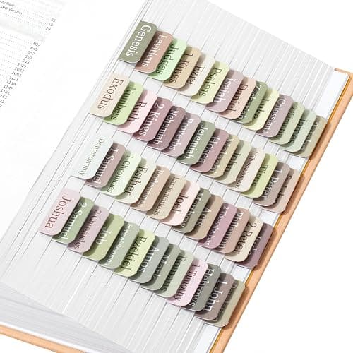 Mr. Pen- Bible Tabs, 75 Tabs, Laminated Bible Tabs for Women and Men, Bible Tabs for Study Bible, Bible Index Tabs, Bible Book Tabs, Bible Labels Tabs, Mr Pen Bible Tabs - Image 1