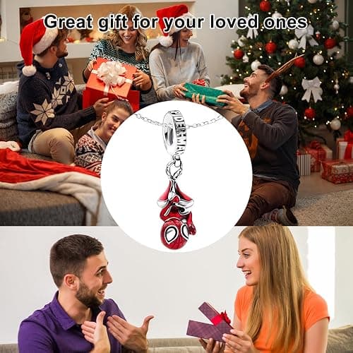 RZCXBS SpiderMan Pendant Necklace for Women and Man,Red Adjustable Spider Jewelry Chain,Ideal Spider Man's Pink Gift for spider man Fans,Cosplay,Daily Wear thumbnail 6