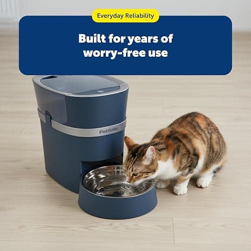 PetSafe 2-Pet Meal Splitter with Bowl - Designed for PetSafe Smart Feed and Healthy Pet Simply Feed Automatic Cat Feeder - No-Mess Food Dispensing - Includes Privacy Panel thumbnail 7