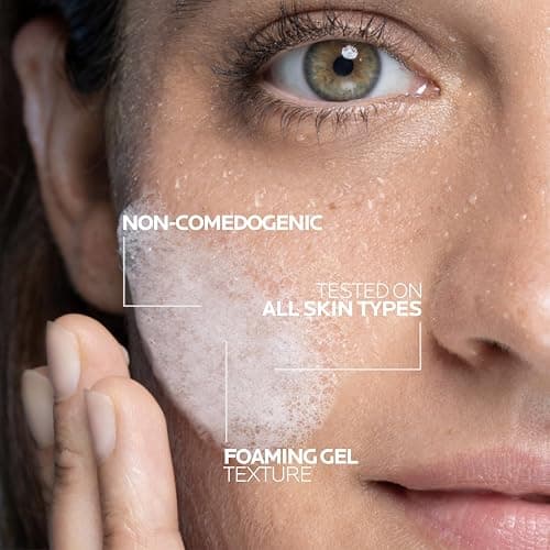 La Roche-Posay Vitamin C Brightening Face Wash, Gentle Foaming Facial Cleanser with Vitamin Cg and Vitamin B3 to Brighten and Even Skin Tone, Vitamin C Face Wash that Cleanses Dirt & Makeup, 200ml thumbnail 3
