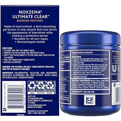 Noxzema Acne Treatment Bundle – Ultimate Clear Blemish Patches with Niacinamide and Tea Tree + Anti-Blemish Pads with 2% Salicylic Acid thumbnail 2