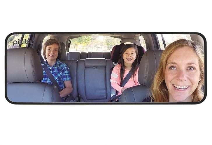 Family Car Mirror by Pikibu® - A better way to see your kids. View ALL your children and your blind spots - 180-degree View - High Definition Clarity - Image 1
