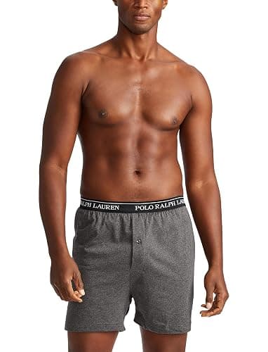 POLO RALPH LAUREN Men's Classic Fit Cotton Knit Boxers, 3 Pack thumbnail 3