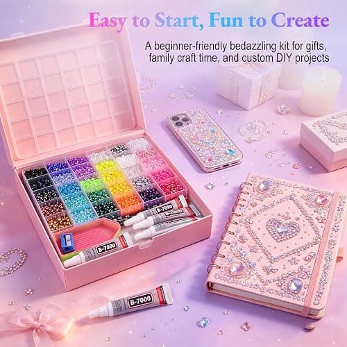 33000 Pcs 30 Colors Jelly Rhinestones for Bedazzling, 3mm Flatback Resin Rhinestones Kit, All-in-One Bedazzler Kit with 4 Pcs B7000 Jewelry Glue & Tools for DIY Crafts, Clothing, Nail Art, Gifts thumbnail 8