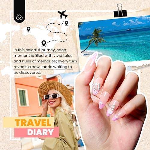 Beetles Winter Gel Polish Kit - 36 Colors Nail Kit Pink Purple Cat Eye Polish Set With 4pcs Base and Glossy Matte Glitter Top Coat Travel Diary Soak off Uv Gel Manicure Gift for Women thumbnail 5