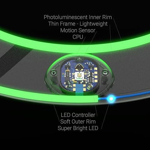 Raylan: TOSY Flying Ring - 12 LEDs, Super Bright, Lost Mode, Auto Light Up, Safe & Soft, Waterproof, Lightweight, Birthday, Camping Toy, Easter Gift for Kid/Boy/Girl thumbnail 4