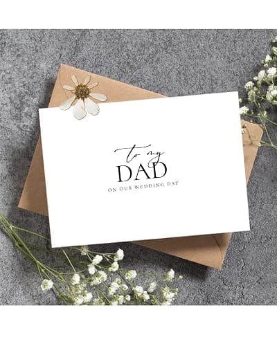 WeddingGiftsWedding Wedding Day Card for My Dad, To My Dad On Our Wedding Day Card, Dad Of The Bride/Groom Gifts. （Dad A） - E Dad A thumbnail 2