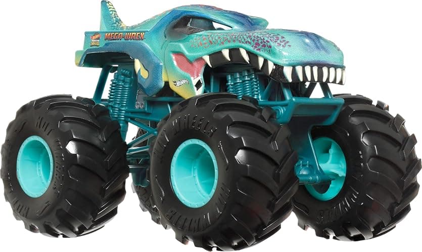 Hot Wheels Monster Trucks, Oversized Monster Truck, 1:24 Scale Die-Cast Toy Truck with Giant Wheels and Cool Designs thumbnail 3