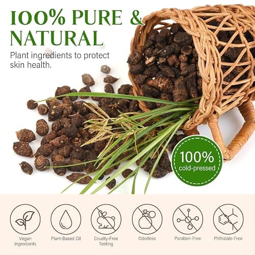 GOGIFTGO Cyperus Rotundus Oil,Cyprus Rotundus Oil for Hair Removal,Cyperus Oi-l Natural, Soothing and Gentle,Reducing Body Hair Growth,Smooth Skin & Hair Removal,60ml (1pcs) thumbnail 6