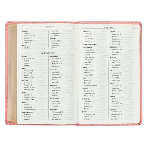 KJV Holy Bible, Gift Edition King James Version, Faux Leather Flexible Cover, Blossom Pink Floral (KJV Gift Editions) thumbnail 3