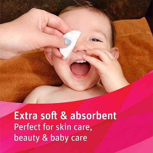 Simply Soft Premium Organic Cotton Rounds, 100 Count (Pack of 3), 100% Cotton Pads, Certified Organic, Hypoallergenic, Soft & Absorbent for Beauty, Cosmetics, Skin Care, Lint Free thumbnail 6