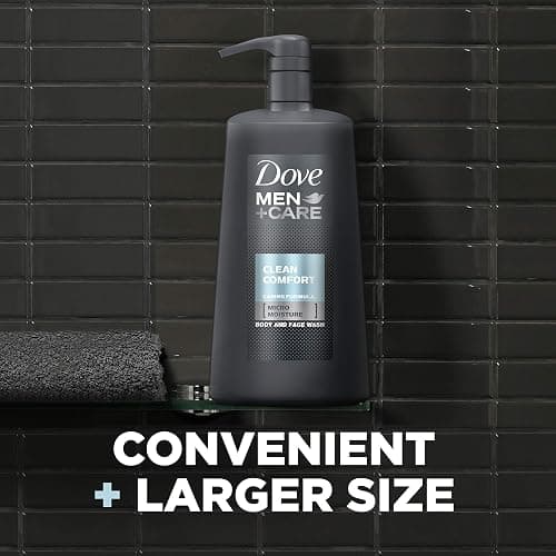 Dove Men+Care Body Wash and Face Wash Pump For Fresh, Healthy-Feeling Skin Clean Comfort Cleanser That Effectively Washes Away Bacteria While Nourishing Your Skin 23.5 oz thumbnail 4