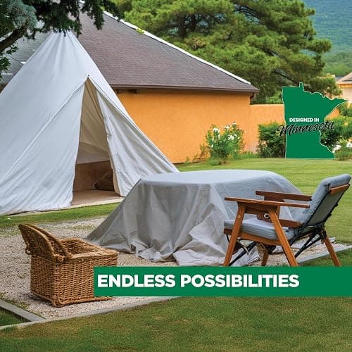 EZ Drop Painter's Large Canvas Fabric Drop Cloth for Painting (9 ft. x 12 ft.) thumbnail 6