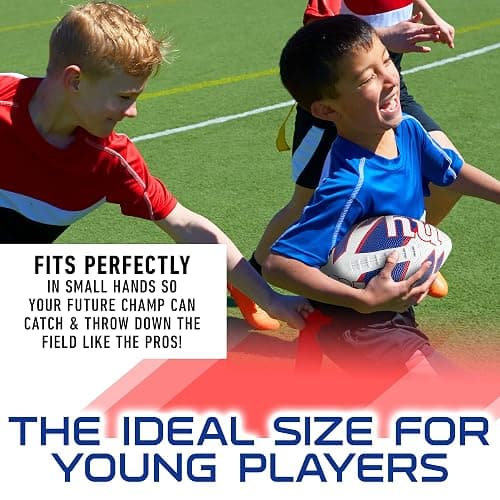 Franklin Sports NFL Team Footballs - Rubber Youth Mini 8.5" Balls - Junior Football + Air Pump - Official NFL Licensed thumbnail 5