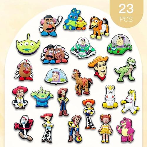 23Pcs Cartoon Charms for Croc Clog Shoes Decoration, Cartoon Game Charms Accessories for Adult thumbnail 5