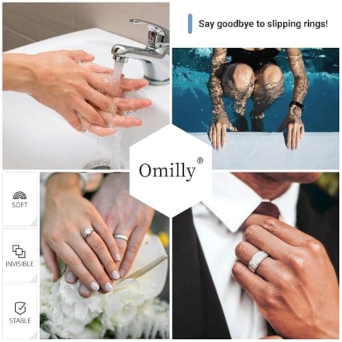 Ring Sizer Adjuster for Loose Rings, 64-Piece Set with 3 Types (Spiral Coils, Ring Guards, Sizing Strips) Fits Ring Widths 1-10mm, Invisible Resizing Solution for Women & Men thumbnail 7