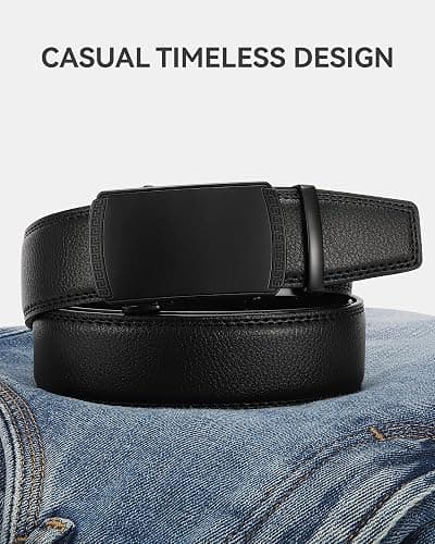 CHAOREN Mens Belt Leather Ratchet Belt - Customizable Fit, Effortless Style (35mm) thumbnail 6
