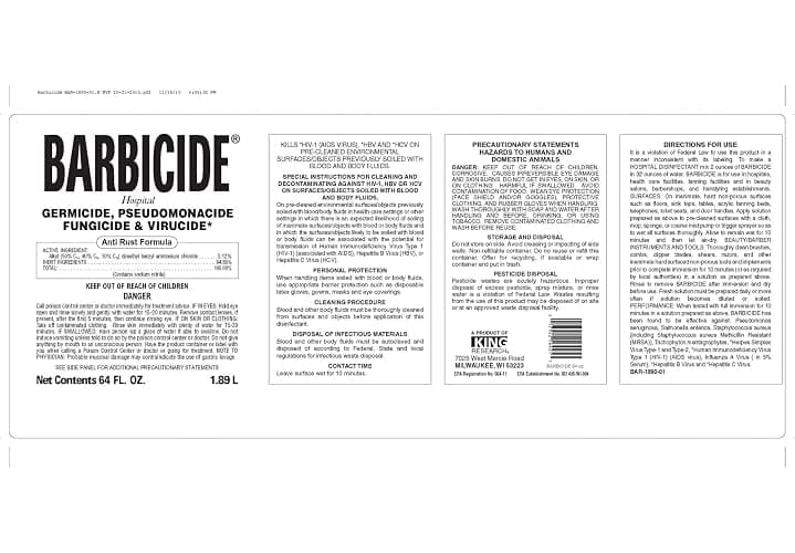 BARBICIDE Disinfectant Concentrate – Pint (16 Fl Oz) | EPA-Registered, Hospital-Grade Germicide for Salons & Barbershops | Anti-Rust Solution for Shears, Combs & Professional Tools thumbnail 8