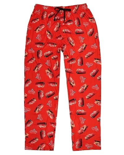 Disney Cars Men's Lightning McQueen with Logo Design AOP Adult Lounge Sleep Pajama Pants thumbnail 3